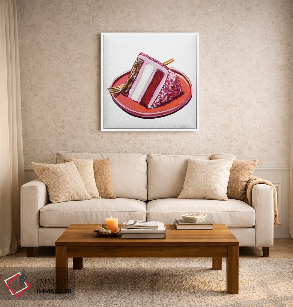 تابلو دکوراتیو برش کیک سه لایه اثر لورل گرینفیلد - D4W