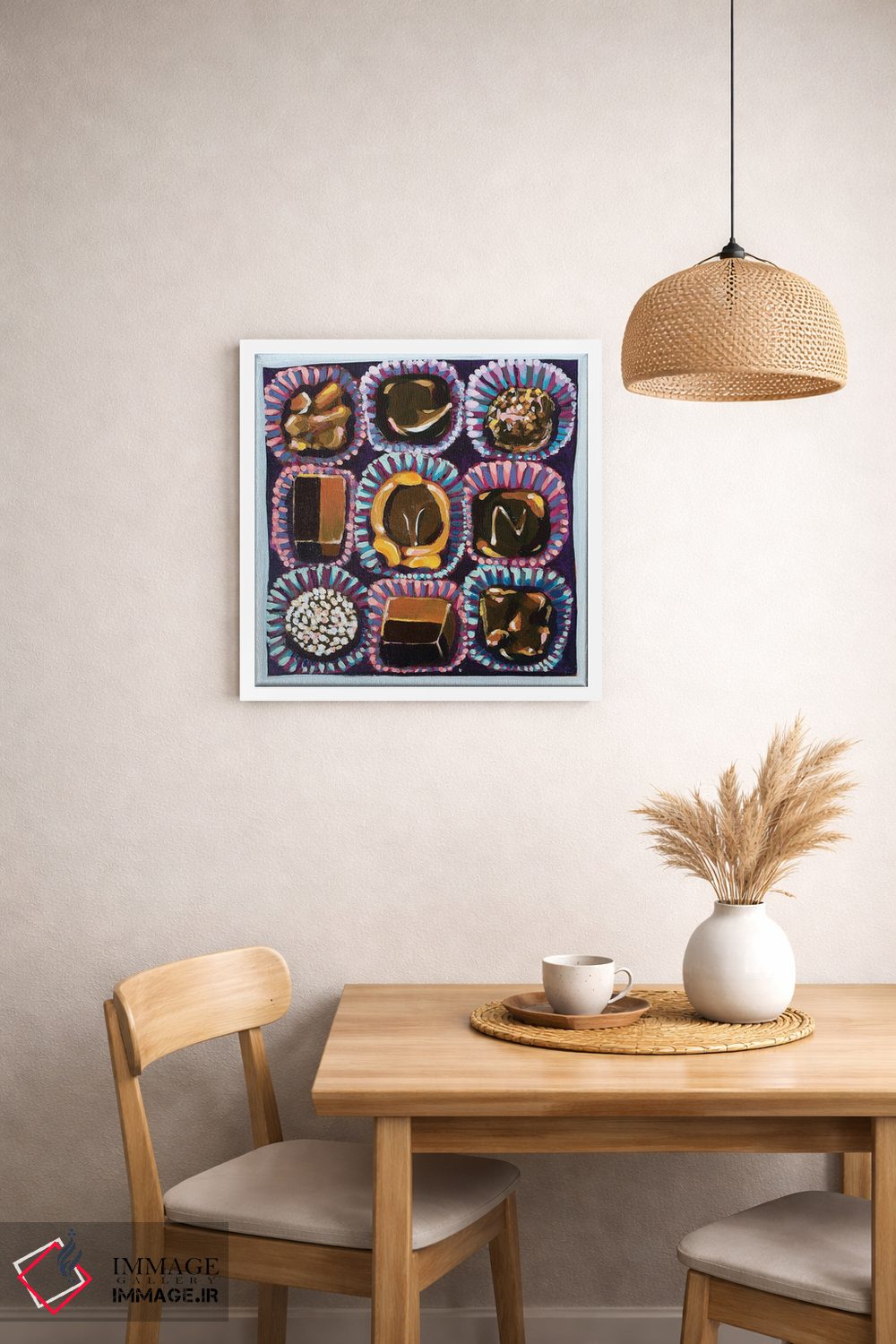 تابلو دکوراتیو جعبه شکلات اثر لورل گرینفیلد - D1W