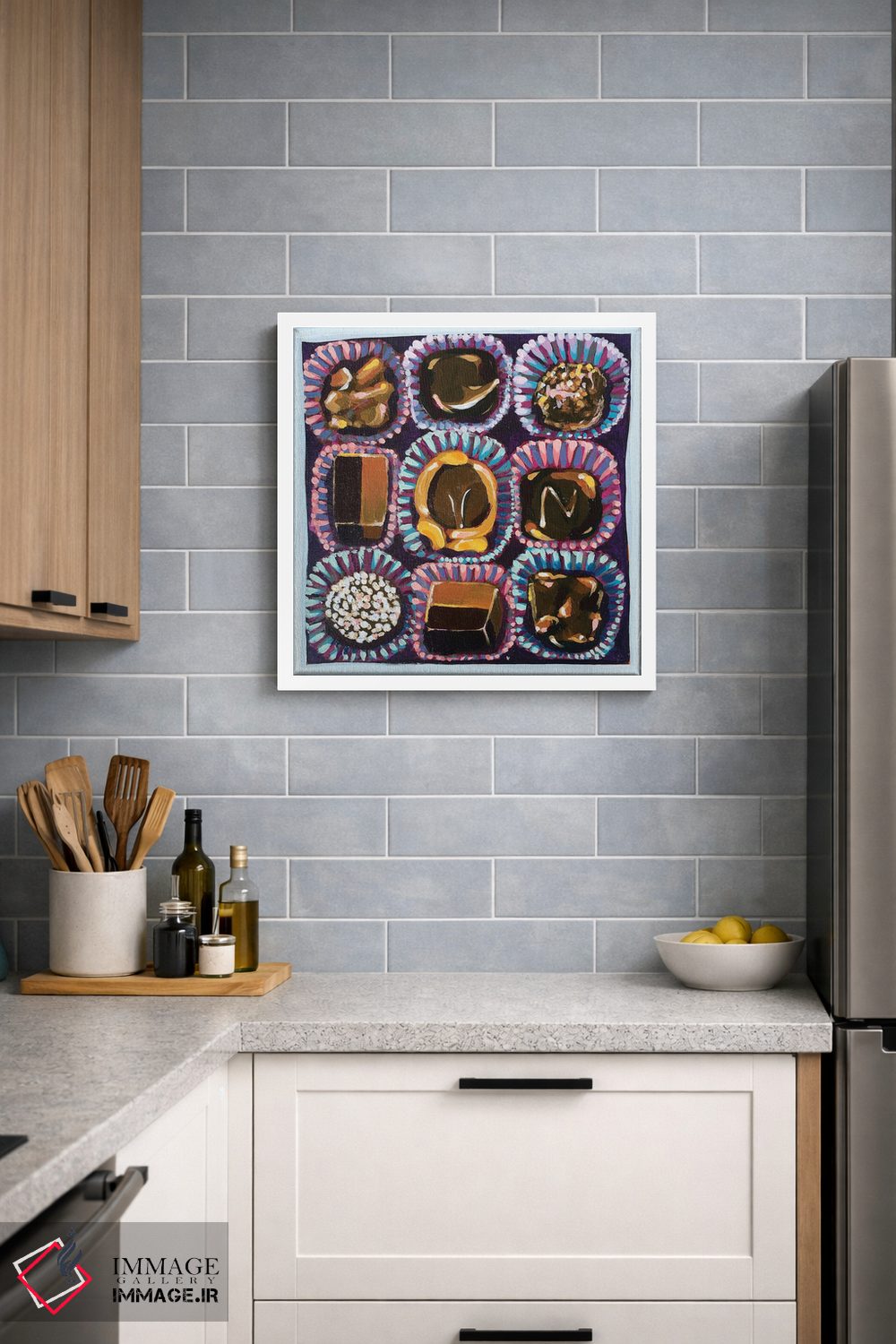 تابلو دکوراتیو جعبه شکلات اثر لورل گرینفیلد - D4W