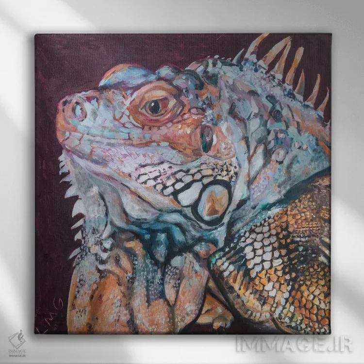 تابلو دکوراتیو پرتره زارد اثر لیزا گلدفارب - نمای روبهرو روی دیوار