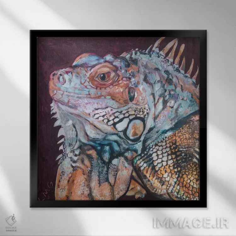 تابلو دکوراتیو پرتره زارد اثر لیزا گلدفارب - نمای قابدار مشکی