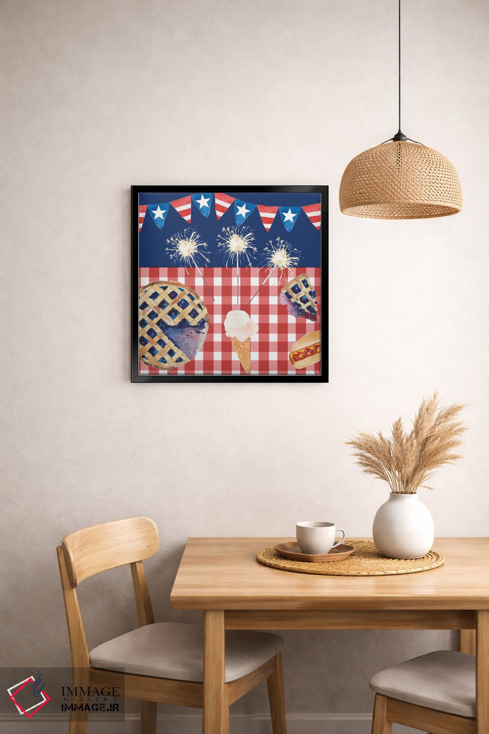 تابلو دکوراتیو چهارم ژوئیه داغ ۲ اثر آلیشیا لانگلی - D1B