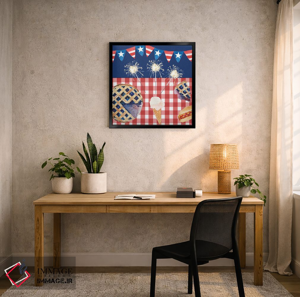 تابلو دکوراتیو چهارم ژوئیه داغ ۲ اثر آلیشیا لانگلی - D5B