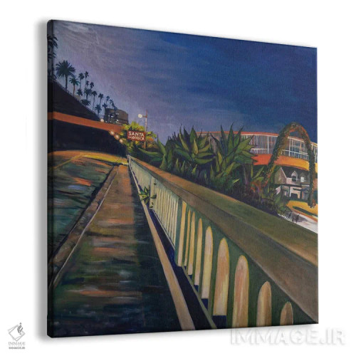 تابلو دکوراتیو شیب کالیفرنیا در شب اثر لیزا گلدفارب - نمای پرسپکتیو محصول