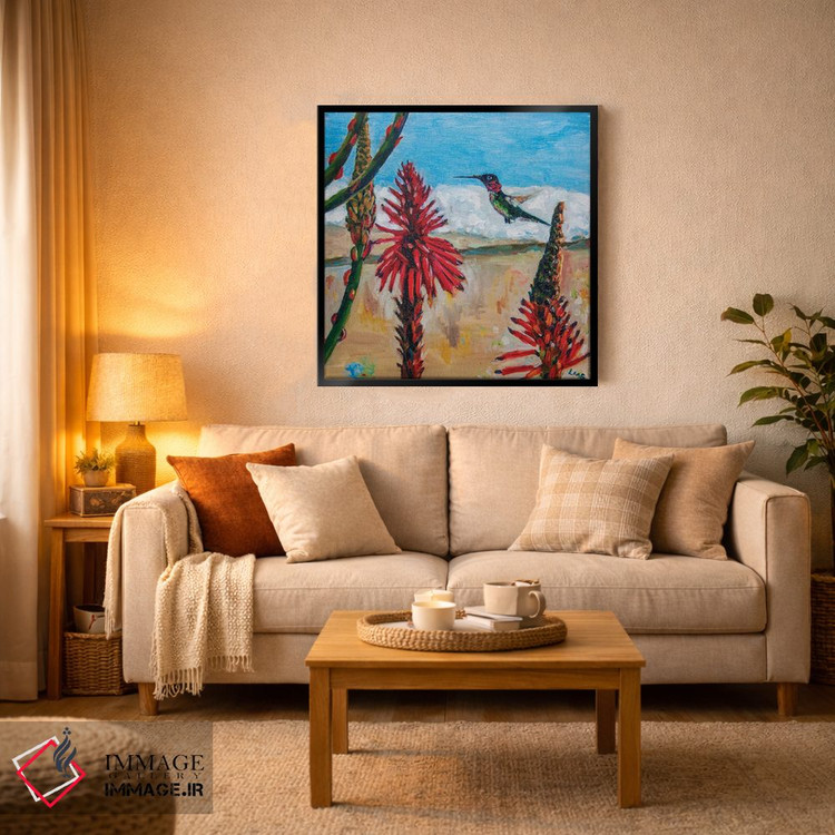 تابلو دکوراتیو مرغ مگس خوار آنا در سانتا مونیکا اثر لیزا گلدفارب - D2B