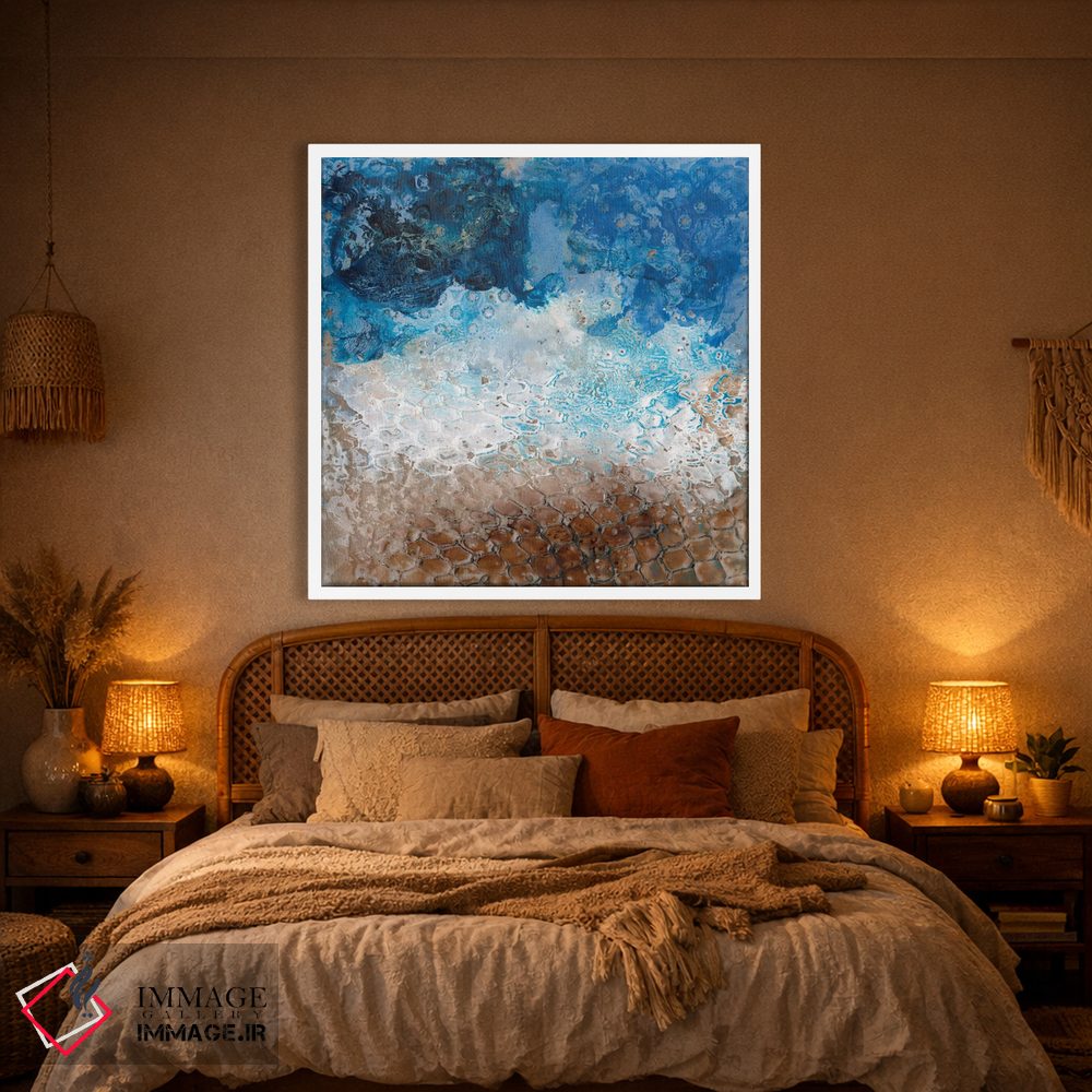 تابلو انتزاعی پره کوسه ۱ اثر آلیشیا لانگلی - D1W