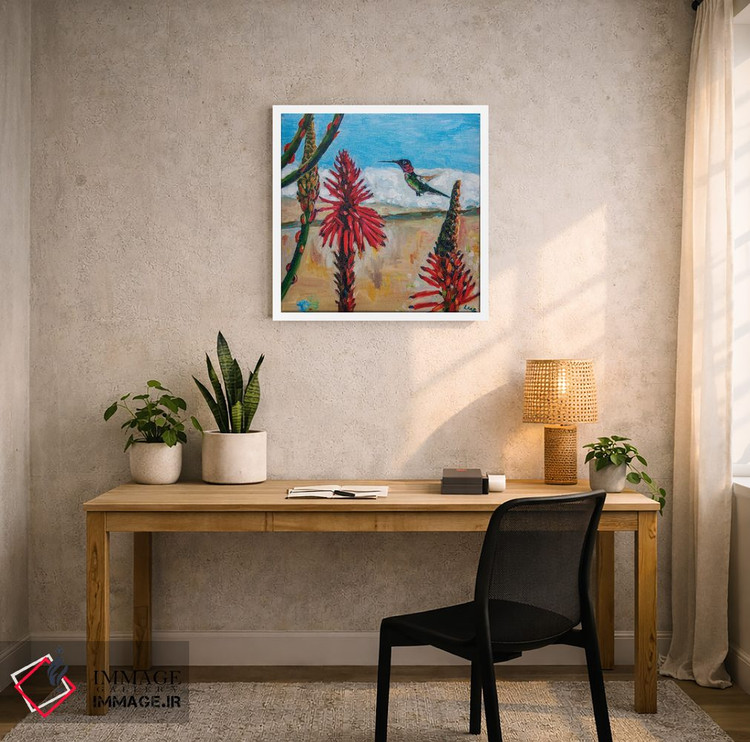 تابلو دکوراتیو مرغ مگس خوار آنا در سانتا مونیکا اثر لیزا گلدفارب - D3W