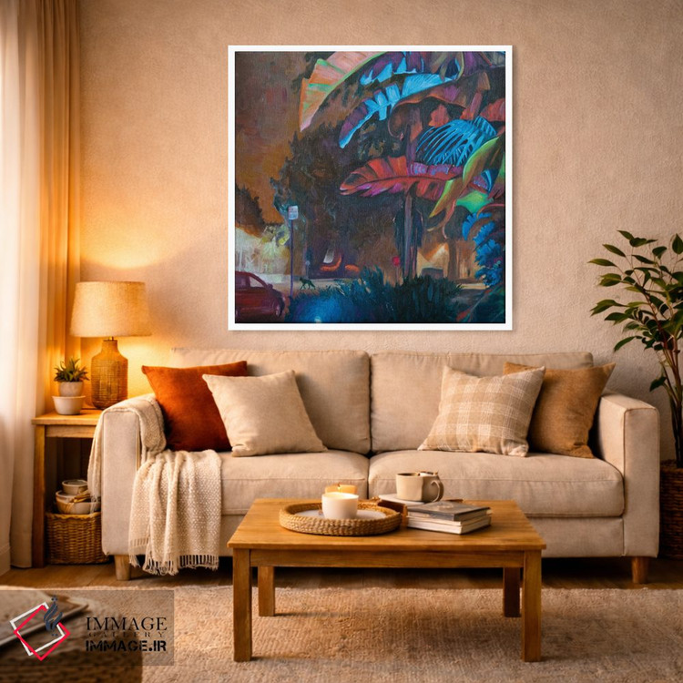 تابلو دکوراتیو کویوت شهری در سانتا مونیکا اثر لیزا گلدفارب - D3W