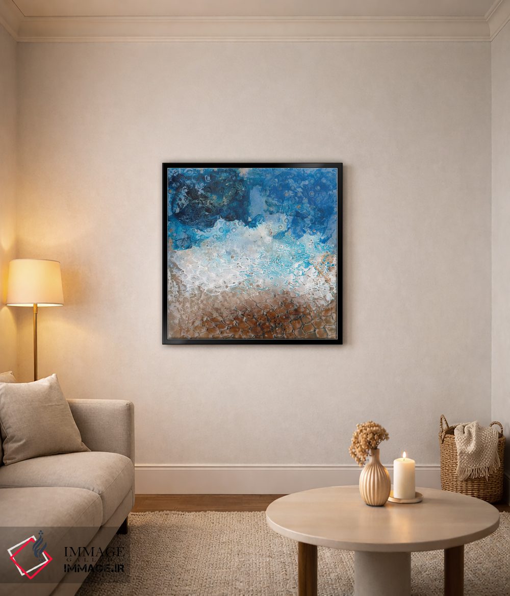 تابلو انتزاعی پره کوسه ۱ اثر آلیشیا لانگلی - D5B