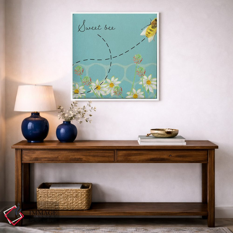 تابلو دکوراتیو کندو زنبور عسل ۱ اثر آلیشیا لانگلی - D4W