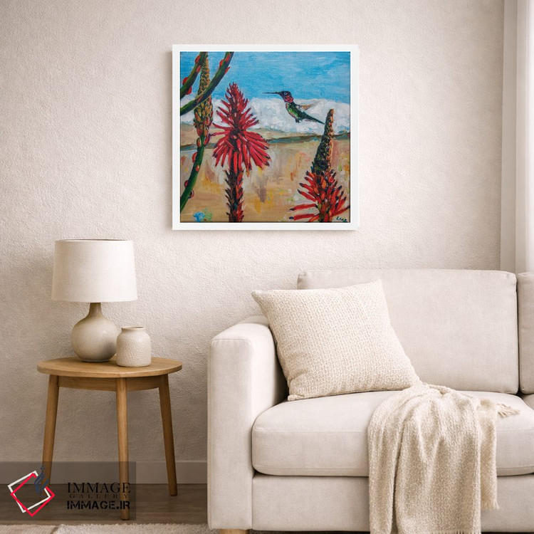 تابلو دکوراتیو مرغ مگس خوار آنا در سانتا مونیکا اثر لیزا گلدفارب - D5W