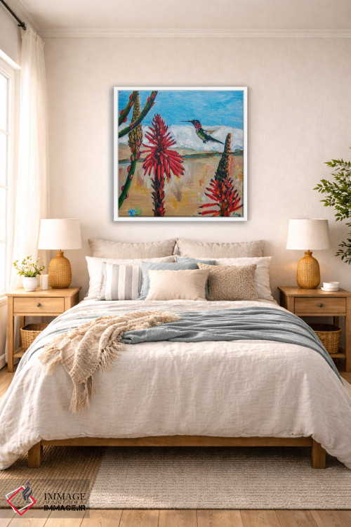 تابلو دکوراتیو مرغ مگس خوار آنا در سانتا مونیکا اثر لیزا گلدفارب - D4W