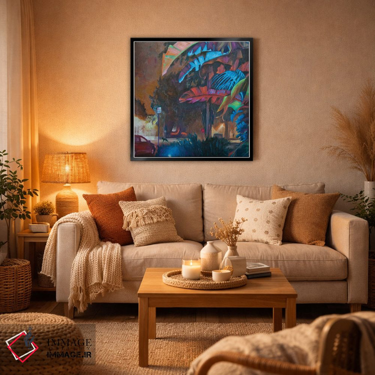 تابلو دکوراتیو کویوت شهری در سانتا مونیکا اثر لیزا گلدفارب - D6B