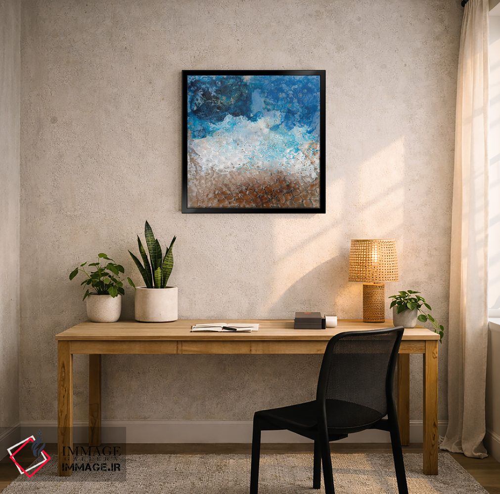 تابلو انتزاعی پره کوسه ۱ اثر آلیشیا لانگلی - D6B