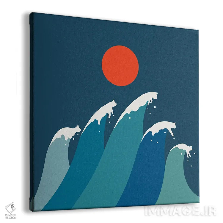 تابلو مدرن چشم انداز گربه XV اثر لیم هنگ سوی - نمای پرسپکتیو محصول