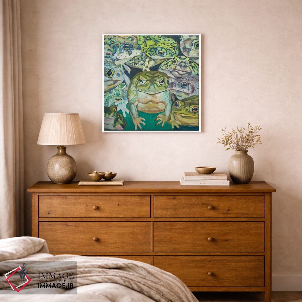 تابلو دکوراتیو تهاجم وزغ ها اثر لیزا گلدفارب - D1W