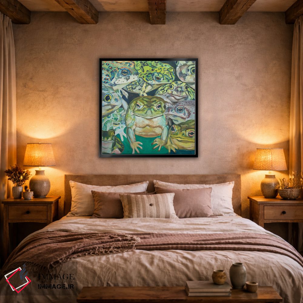 تابلو دکوراتیو تهاجم وزغ ها اثر لیزا گلدفارب - D3B