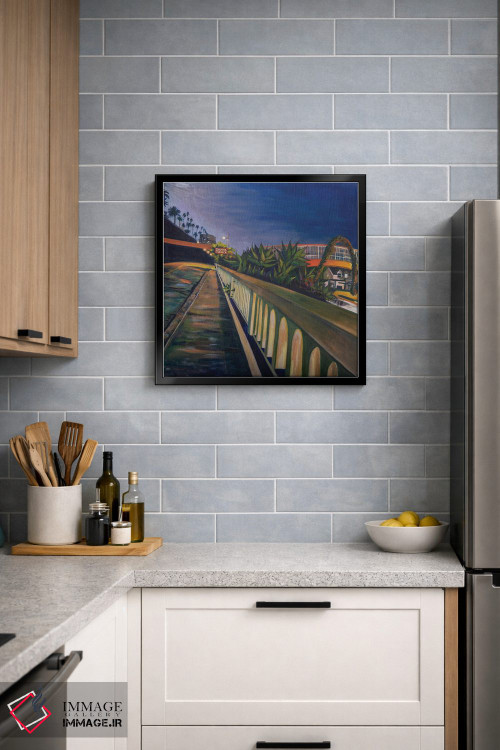 تابلو دکوراتیو شیب کالیفرنیا در شب اثر لیزا گلدفارب - D5B