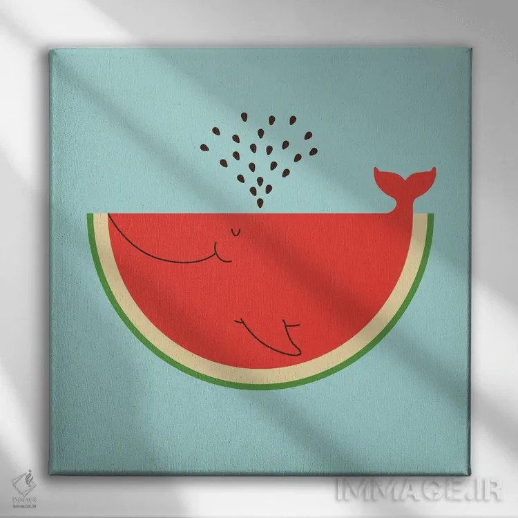 تابلو دکوراتیو واله ملون اثر لیم هنگ سوی - نمای روبهرو روی دیوار