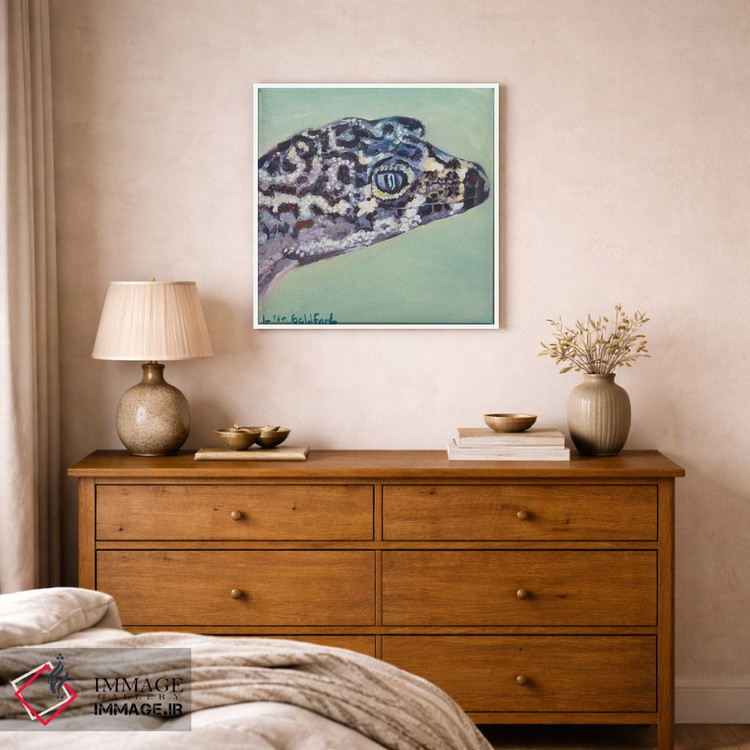 تابلو دکوراتیو پرتره گکو اثر لیزا گلدفارب - D1W