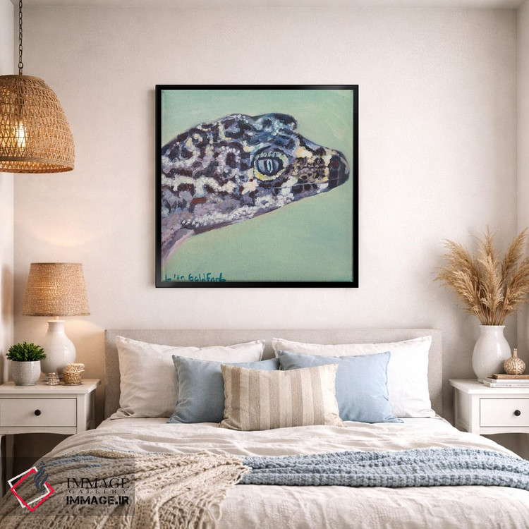 تابلو دکوراتیو پرتره گکو اثر لیزا گلدفارب - D2B
