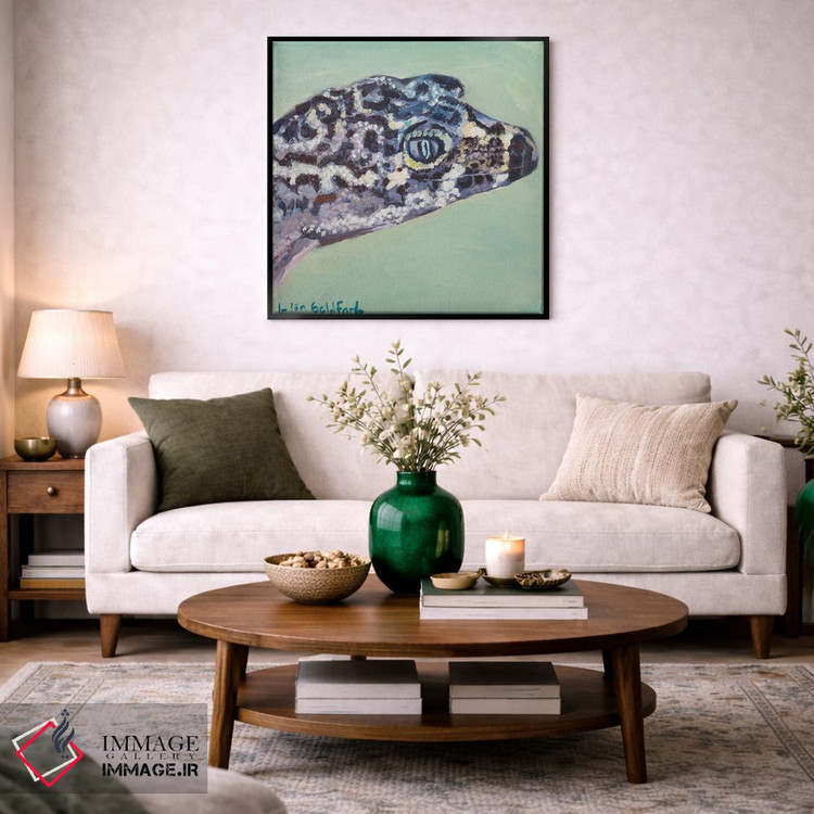 تابلو دکوراتیو پرتره گکو اثر لیزا گلدفارب - D4B