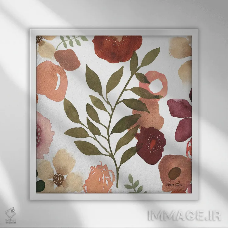 تابلو دکوراتیو رقص باغ IV اثر لورا هورن - نمای قابدار سفید