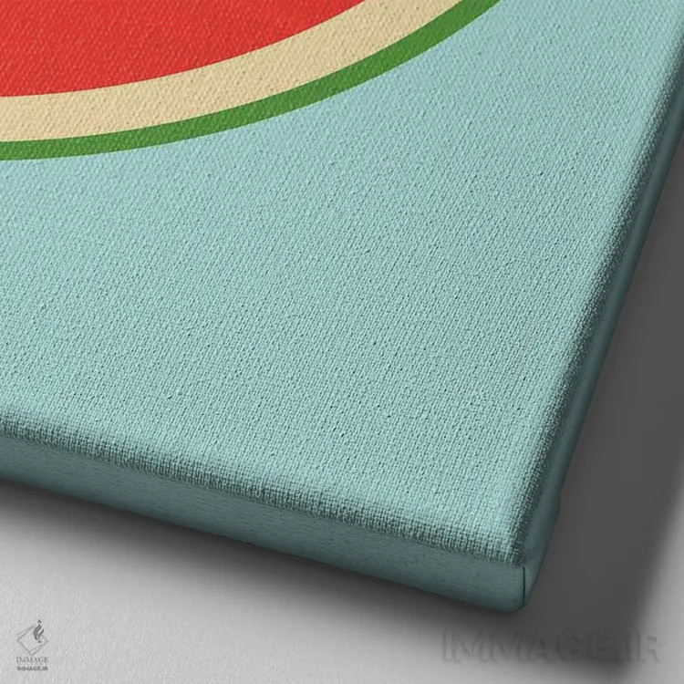 تابلو دکوراتیو واله ملون اثر لیم هنگ سوی - نمای نزدیک بافت بوم