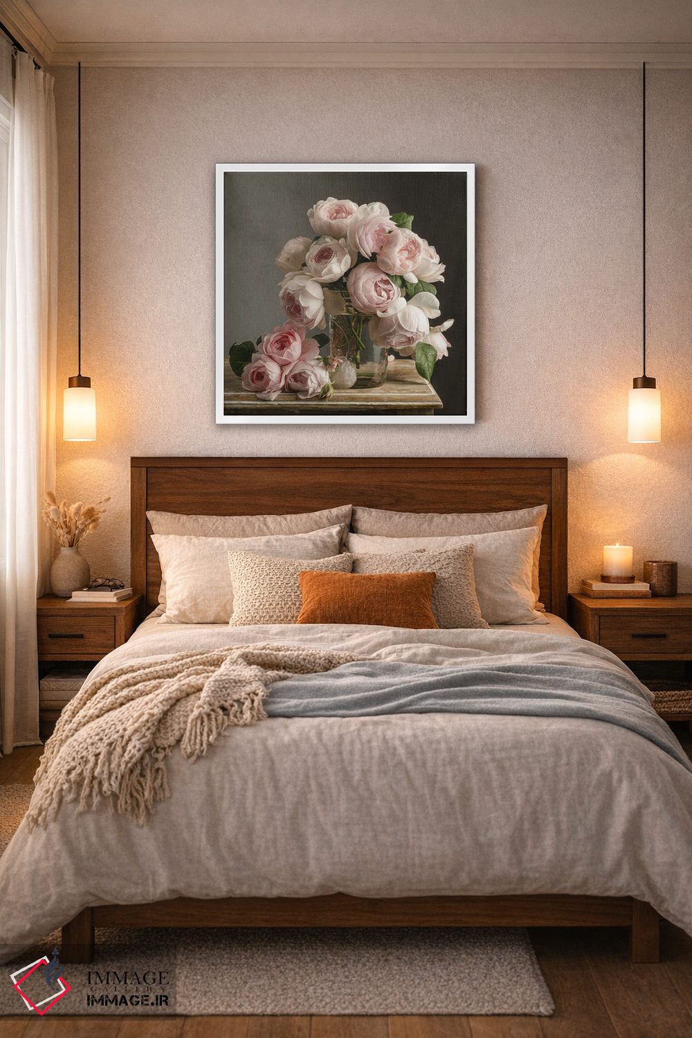 تابلو دکوراتیو سرزمین گل رز اثر لیا مک لین - D6W