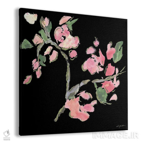 تابلو دکوراتیو گل های شبانه تیره شماره ۲ اثر ال. هیویت - نمای پرسپکتیو محصول