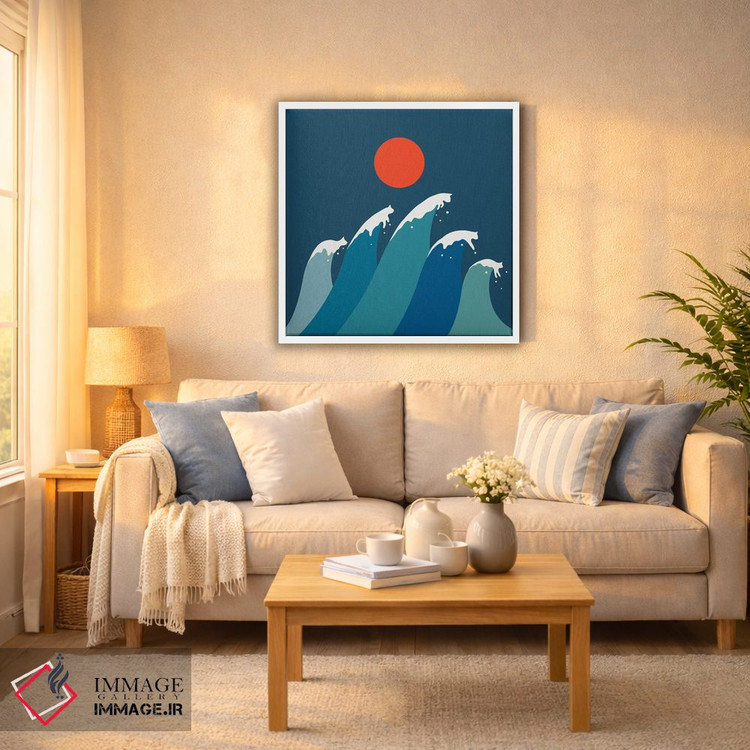 تابلو مدرن چشم انداز گربه XV اثر لیم هنگ سوی - D4W