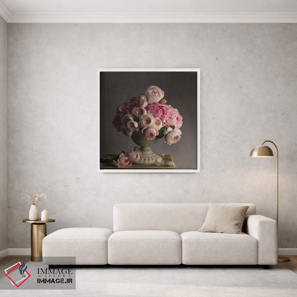 تابلو دکوراتیو گلبرگ های صورتی قدیمی اثر لیا مک لین - D1W