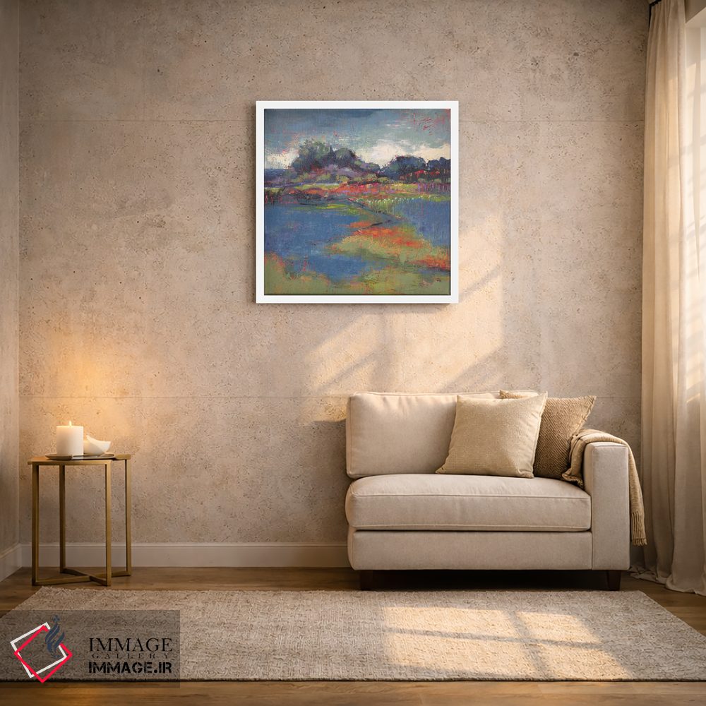 تابلو انتزاعی بعدازظهر بلوغونه اثر لوری هاف - D2W