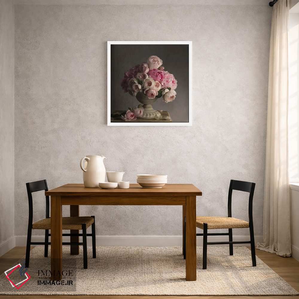 تابلو دکوراتیو گلبرگ های صورتی قدیمی اثر لیا مک لین - D2W