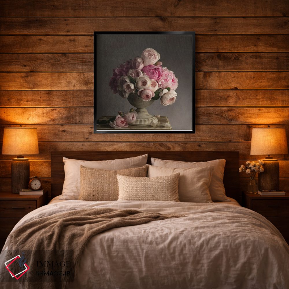 تابلو دکوراتیو گلبرگ های صورتی قدیمی اثر لیا مک لین - D3B