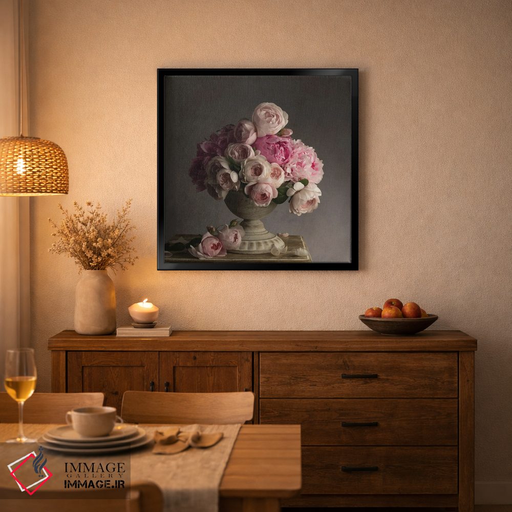 تابلو دکوراتیو گلبرگ های صورتی قدیمی اثر لیا مک لین - D5B