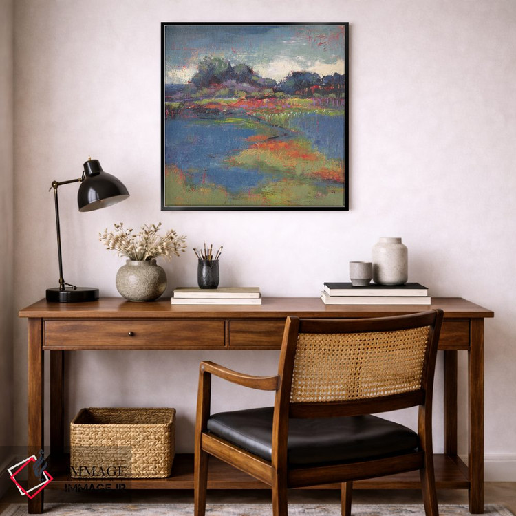 تابلو انتزاعی بعدازظهر بلوغونه اثر لوری هاف - D6B