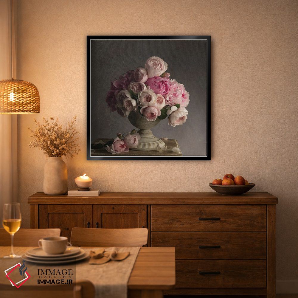 تابلو دکوراتیو گلبرگ های صورتی قدیمی اثر لیا مک لین - D4B