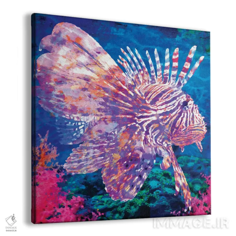 تابلو دکوراتیو ماهی شیر اثر لیزا رابینسون - نمای پرسپکتیو محصول