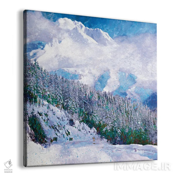 تابلو دکوراتیو برف تازه اثر لیزا رابینسون - نمای پرسپکتیو محصول