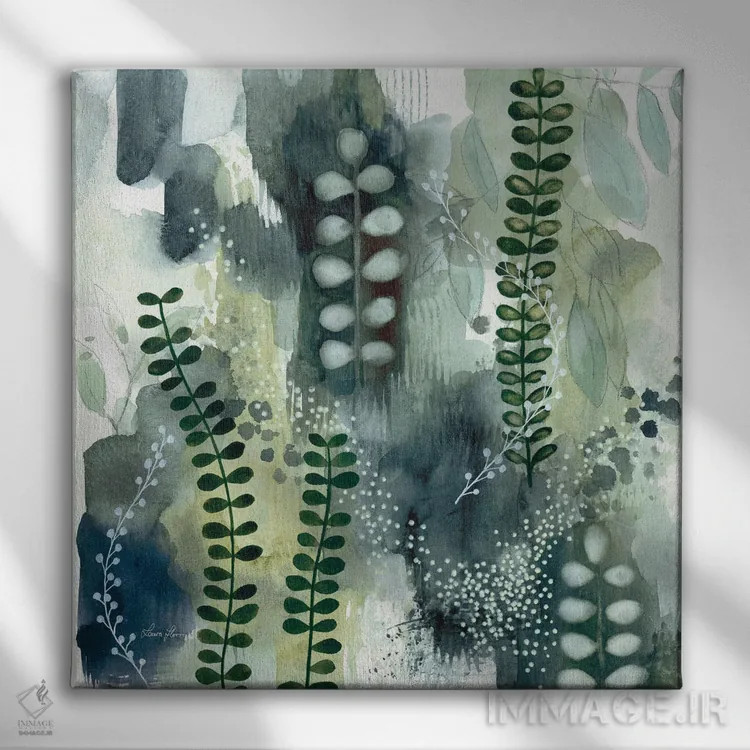 تابلو دکوراتیو قدم زنی در جنگل IV اثر لورا هورن - نمای روبهرو روی دیوار