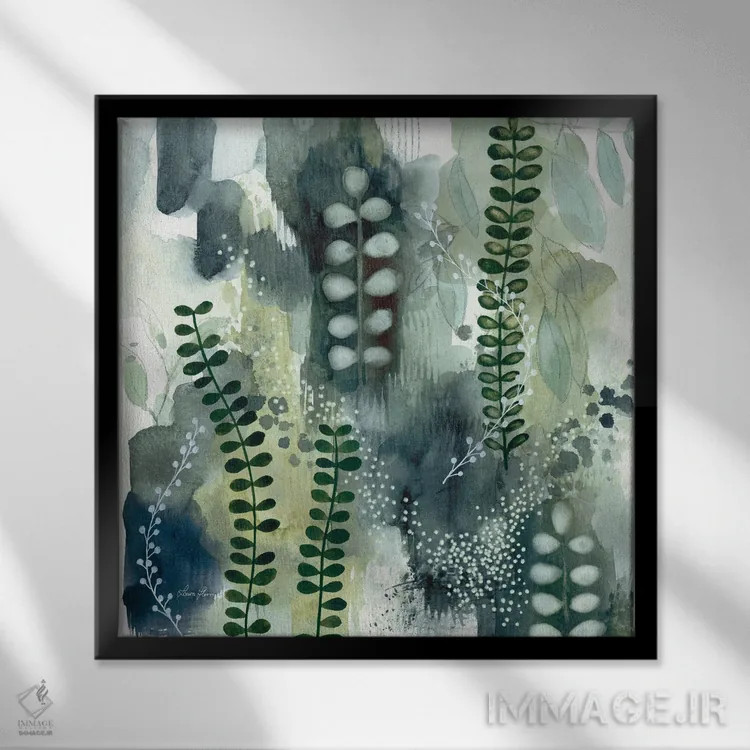 تابلو دکوراتیو قدم زنی در جنگل IV اثر لورا هورن - نمای قابدار مشکی