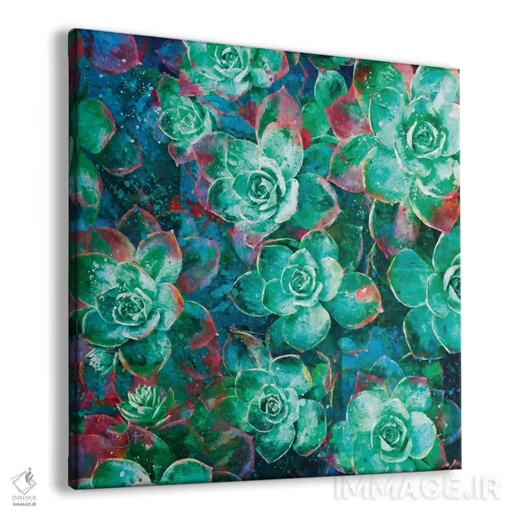 تابلو دکوراتیو گیاه گوشتی اثر لیزا رابینسون - نمای پرسپکتیو محصول