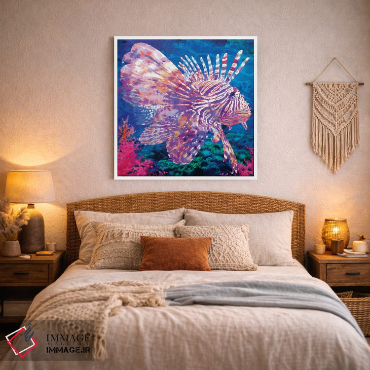 تابلو دکوراتیو ماهی شیر اثر لیزا رابینسون - D1W