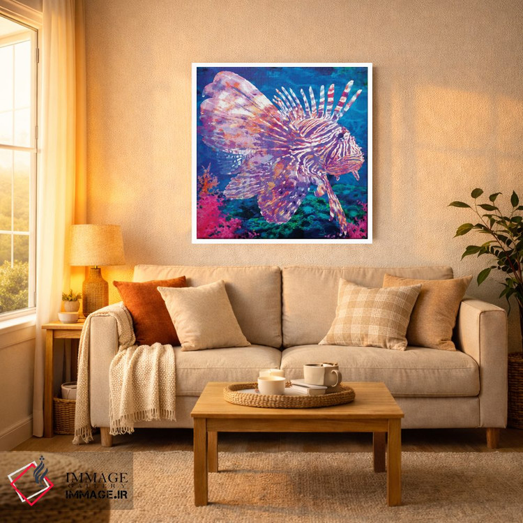 تابلو دکوراتیو ماهی شیر اثر لیزا رابینسون - D2W