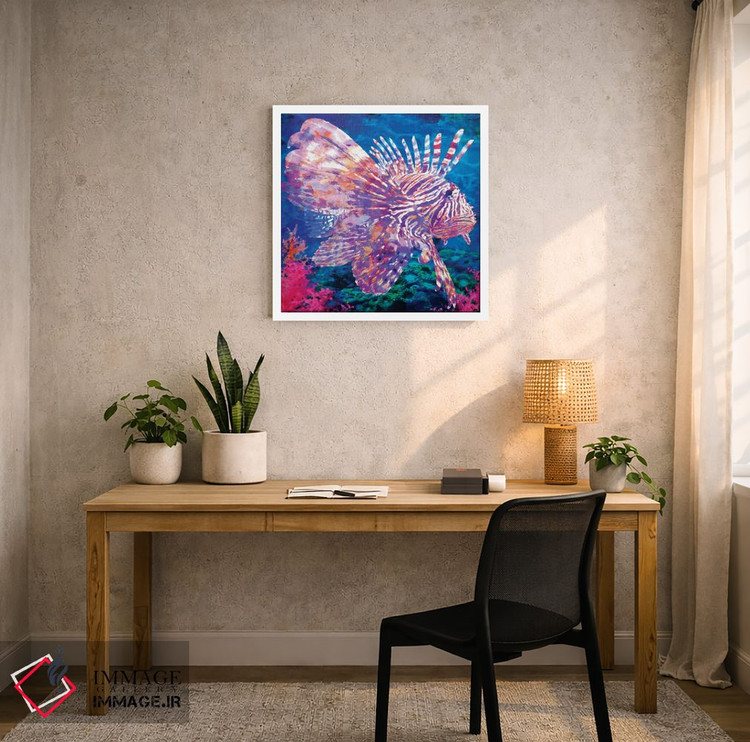 تابلو دکوراتیو ماهی شیر اثر لیزا رابینسون - D3W