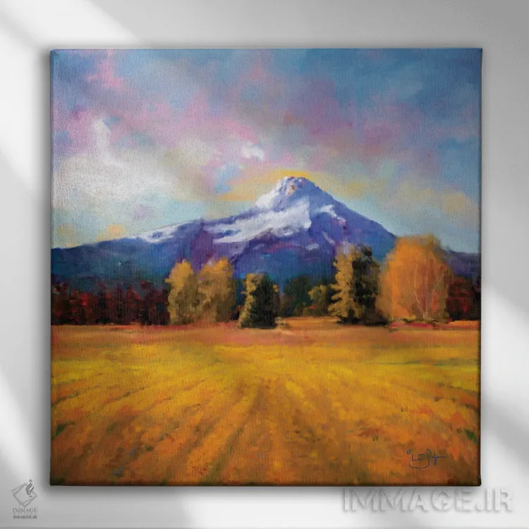 تابلو دکوراتیو هود روی طلا اثر لیزا رابینسون - نمای روبهرو روی دیوار