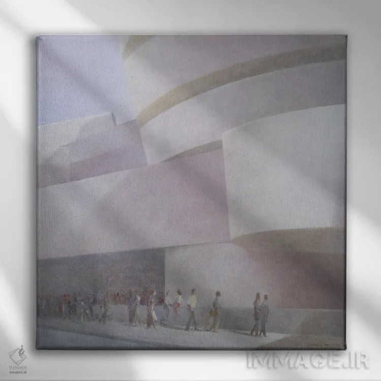 تابلو دکوراتیو New York, 2004,موزه گوگنهایم، نیویورک، ۲۰۰۴ اثر لینکلن سلیگمن - نمای روبهرو روی دیوار