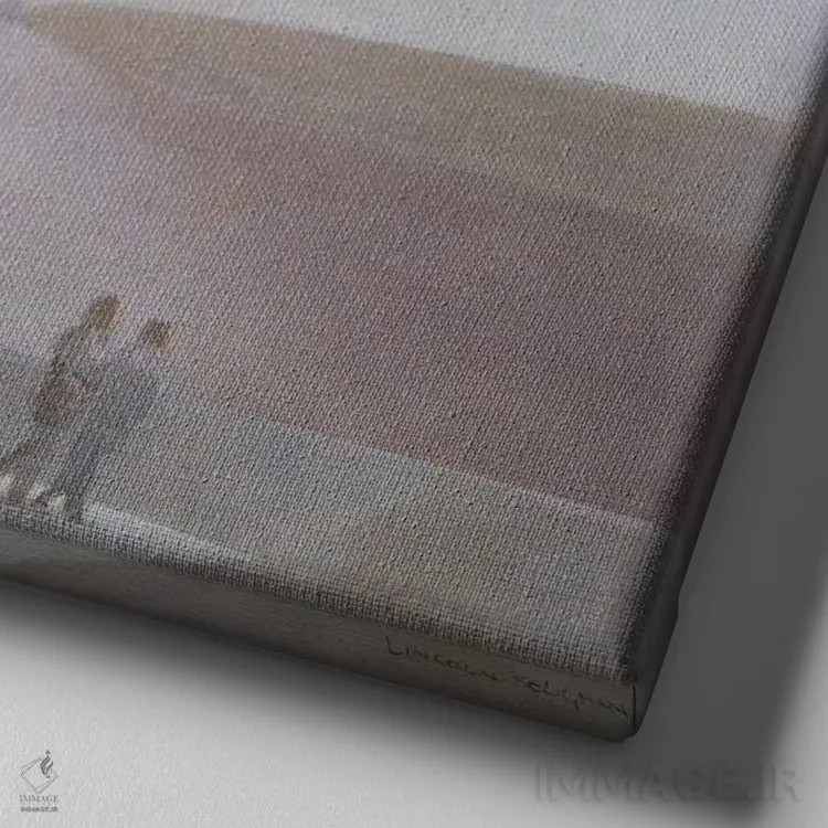 تابلو دکوراتیو New York, 2004,موزه گوگنهایم، نیویورک، ۲۰۰۴ اثر لینکلن سلیگمن - نمای نزدیک بافت بوم