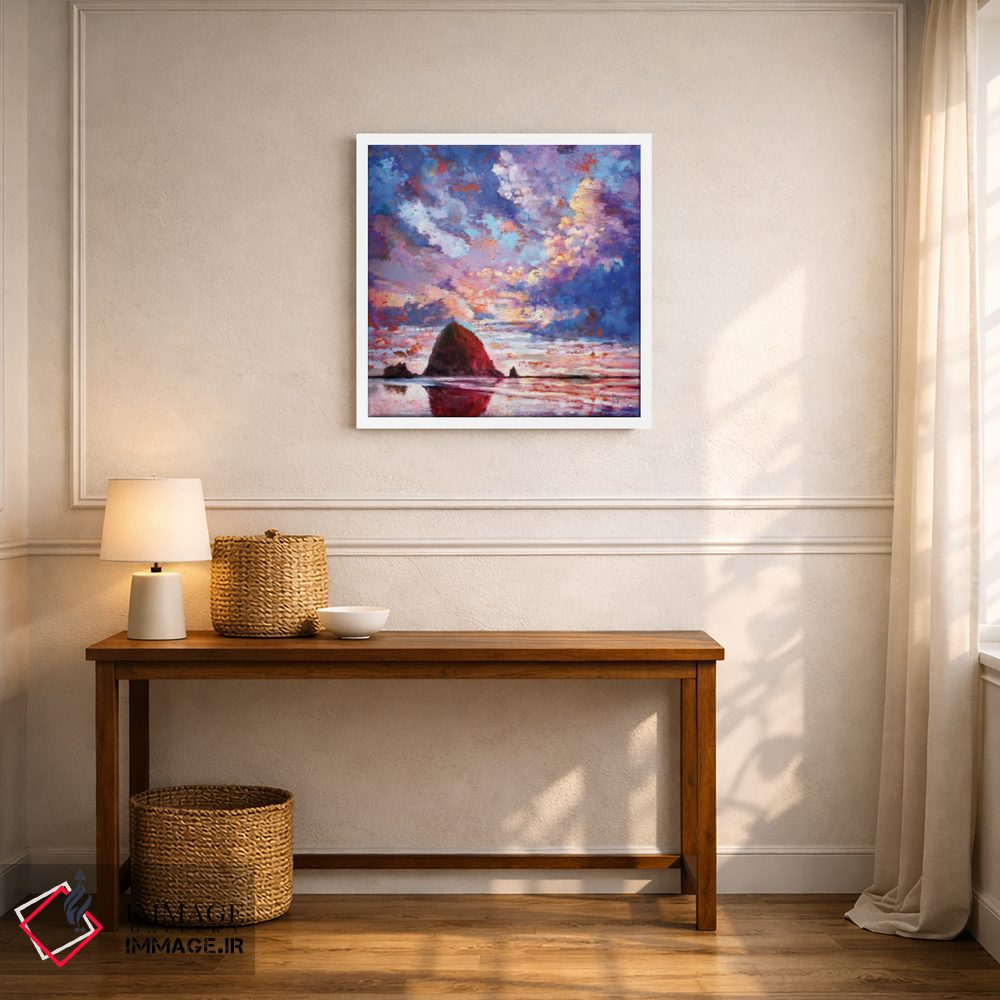 تابلو دکوراتیو کپه کاه مشتعل اثر لیزا رابینسون - D6W